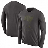 Men's Tampa Bay Buccaneers Nike Salute to Service Sideline Legend Performance Long Sleeve T-Shirt Pewete,baseball caps,new era cap wholesale,wholesale hats